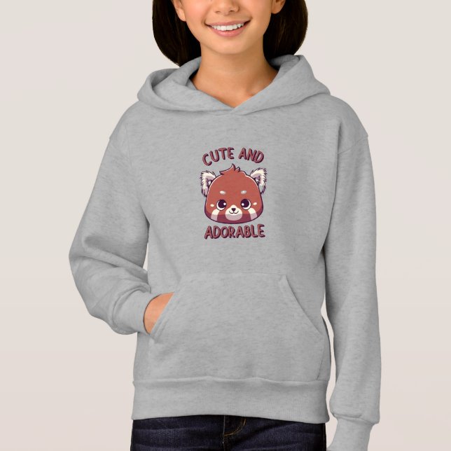 Cute och Adsible Red Panda T Shirt (Framsida)