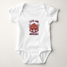 Cute och Adsible Red Panda T Shirt