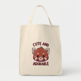 Cute och Adsible Red Panda Tygkasse
