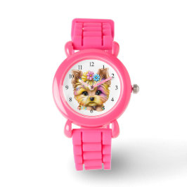 Cute och Adworthy Baby Yorkie Armbandsur
