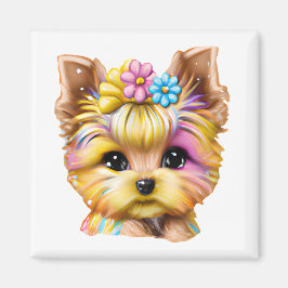 Cute och Adworthy Baby Yorkie Magnet