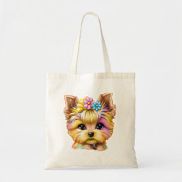Cute och Adworthy Baby Yorkie Tygkasse