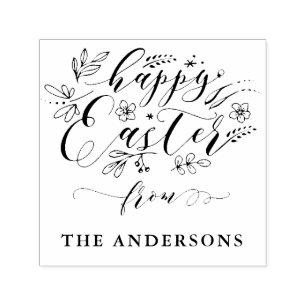 Cute- och anpassningsbar-Glad påsk-själsfärg frimä Självfärgande Stämpel