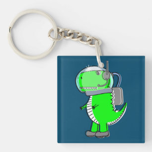 Cute och Arg Astronaut T-Rex Dinosaur