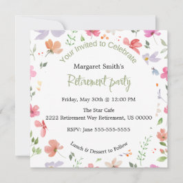 Cute och Chic Pension-partiets inbjudan