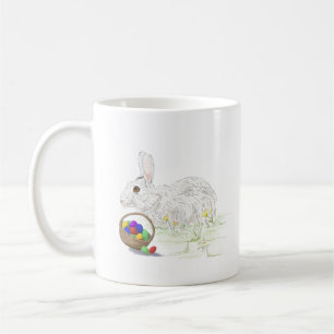 Cute och Classic Påskhare med ägg Kaffemugg