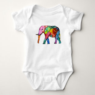Cute och Colorful Elephant T Shirt