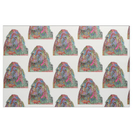 Cute och Colorful English Setter Fabric Tyg