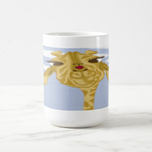 Cute och Colorful Giraffe Kaffemugg