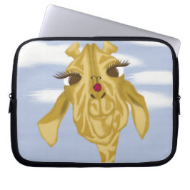 Cute och Colorful Giraffe Laptop Fodral