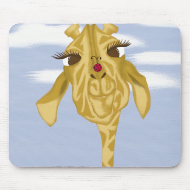 Cute och Colorful Giraffe Musmatta (Framsidan)