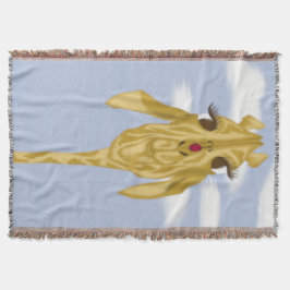 Cute och Colorful Giraffe Mysfilt