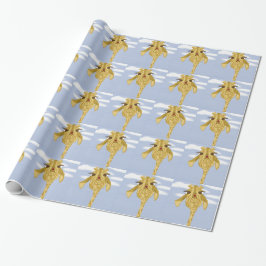 Cute och Colorful Giraffe Presentpapper