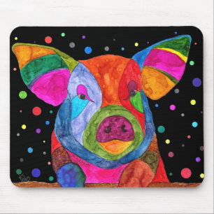 Cute och Colorful Gris Mousepad Musmatta