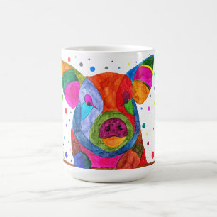 Cute och Colorful Gris Mugg