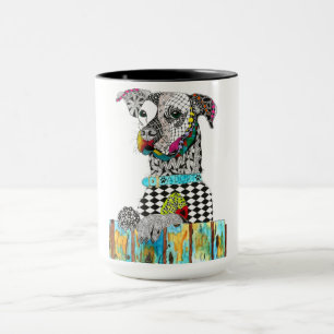 Cute och Colorful Hund Mugg