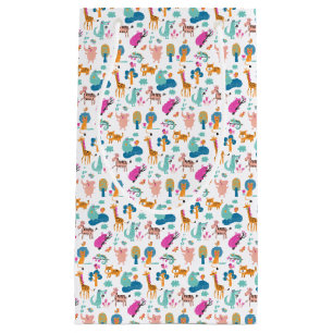 Cute och Colorful Jungle Animals Mönster