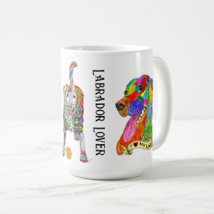 Cute och Colorful Labrador Älskare Mugg