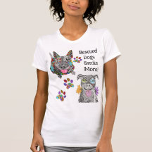 Cute och Colorful Pitbull T-shirt