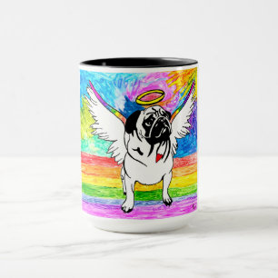 Cute och Colorful Pug Mugg