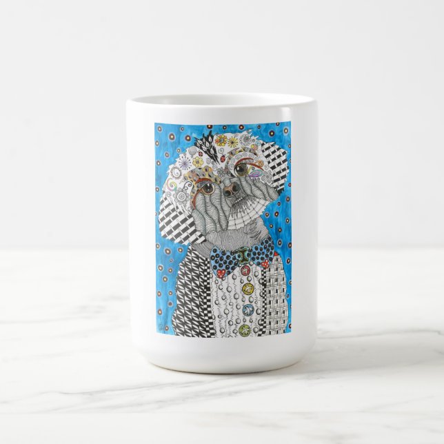Cute och Colorful Shih Tzu Mugg (Center)
