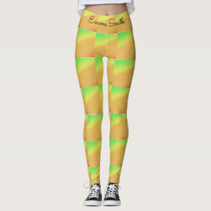 Cute och Colorful Tropical Sunset Färg Leggings