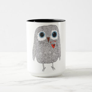 Cute och Colorful Uggla Mugg