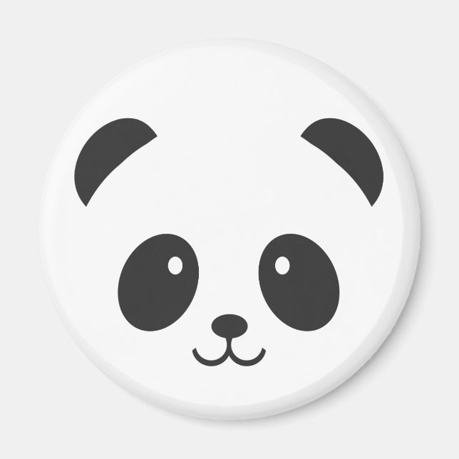 Cute och Cudely Panda Magnet (Framsidan)