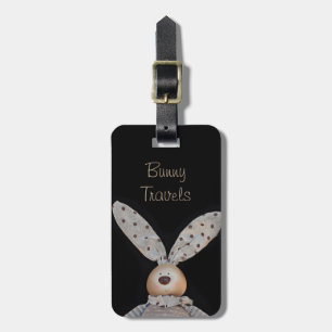 Cute och cudly bunny bagagebricka