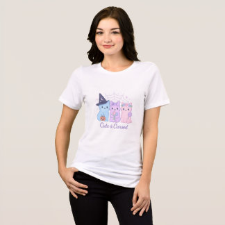Cute och Cursed Pastel Halloween Cats T Shirt