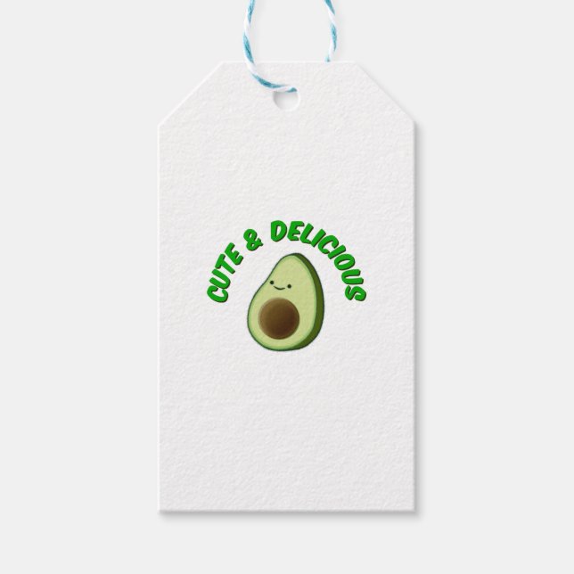 Cute och Delivery Avocado Presentetikett (Framsidan)