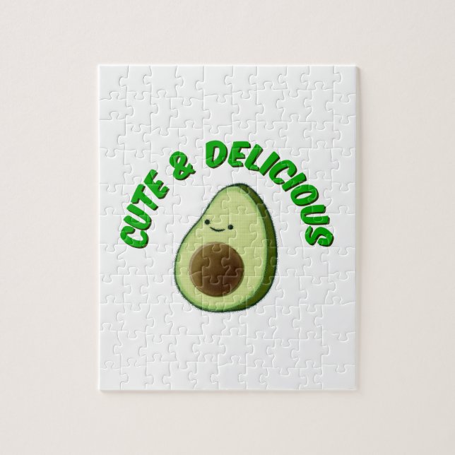 Cute och Delivery Avocado Pussel (Vertikal)