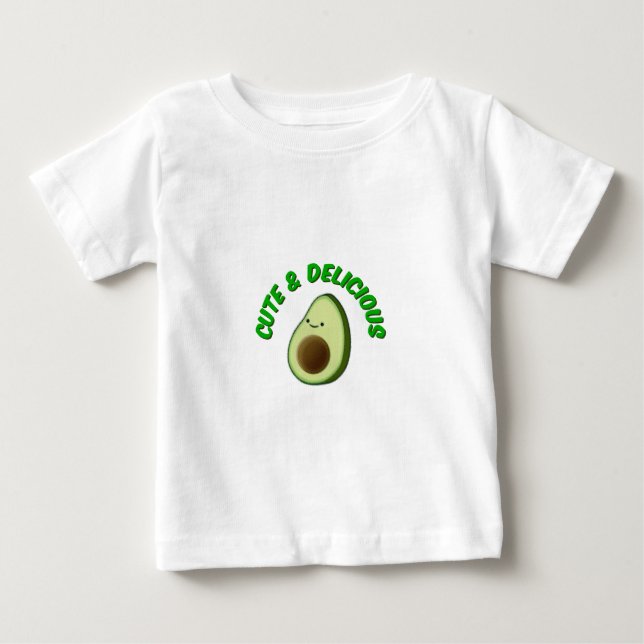 Cute och Delivery Avocado T-shirt (Framsida)