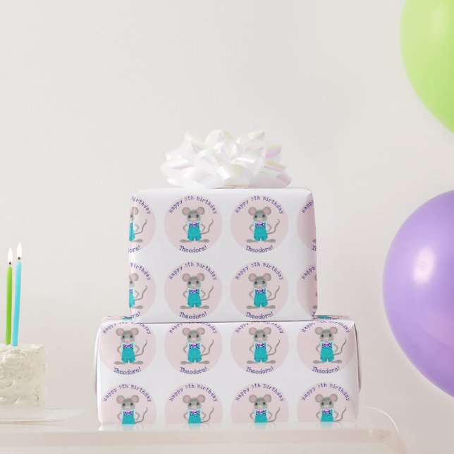 Cute och elegant med liten anpassningsbar för mus  presentpapper (Festgåvor)