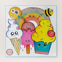 Cute och Fantastisk, Kawaii Colorful Tecknad