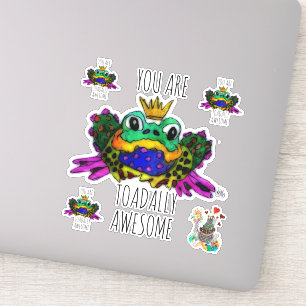 Cute och färgämnen Du är toadally Fantastisk Klistermärken