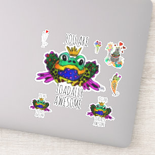 Cute och färgämnen Du är toadally Fantastisk Klistermärken