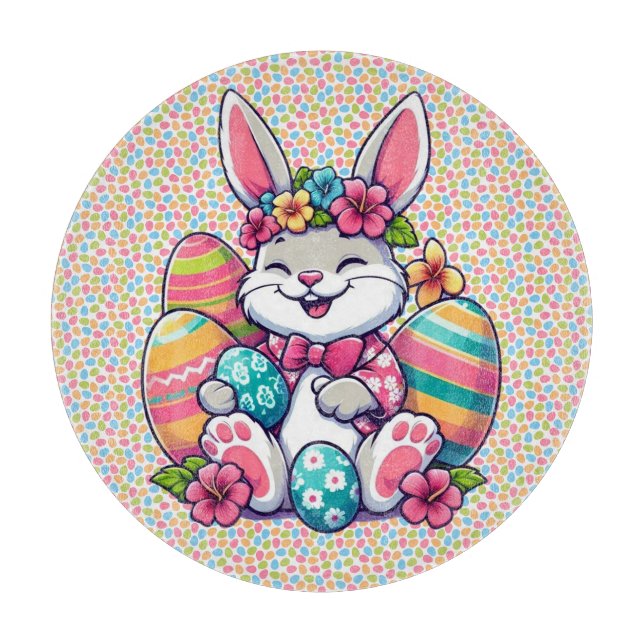 Cute, och färglös hawaiisk/tropisk Påskhare (Framsidan)