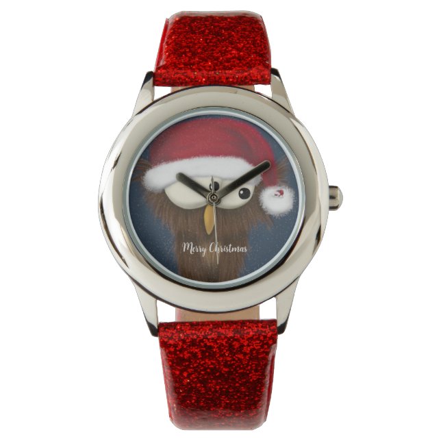Cute och Festive Uggla Armbandsur (Framsida)