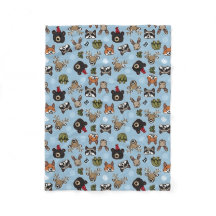 Cute och Friendly Forest Animals, lägg till Monogr