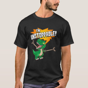 Cute och fult Jag är ostoppbar T-Rex Dinosaur Pun T Shirt