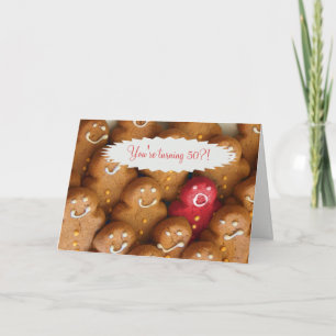 Cute och Funny 50:e födelsedagskort Kort