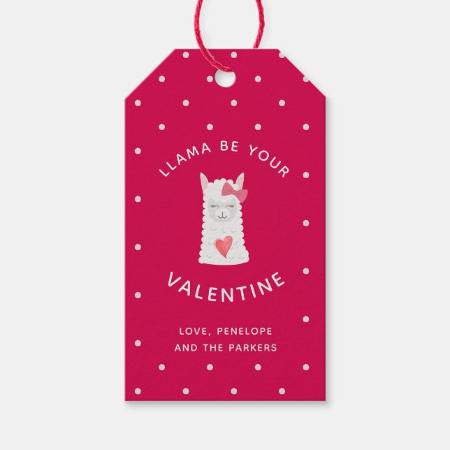 Cute och Funny Alla hjärtans dag Presentetikett (Framsidan)