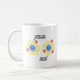 Cute och FUNNY Atom Science Joke Pun Kaffemugg