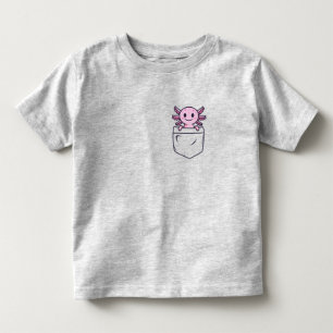 Cute och Funny Axolotl i fickan T-Shirt Classic R