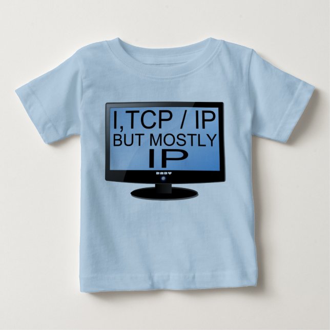 Cute och Funny Baby Geek Infant T-Shirt (Framsida)