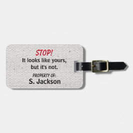 Cute och Funny Bagagebricka