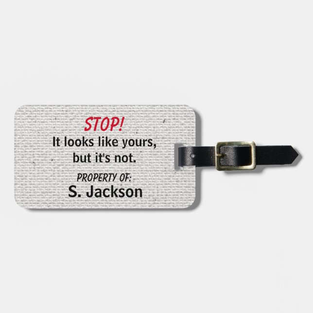 Cute och Funny Bagagebricka (Horisontell Framsida)