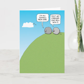 Cute och Funny från alla nedförsbackar från födels Kort