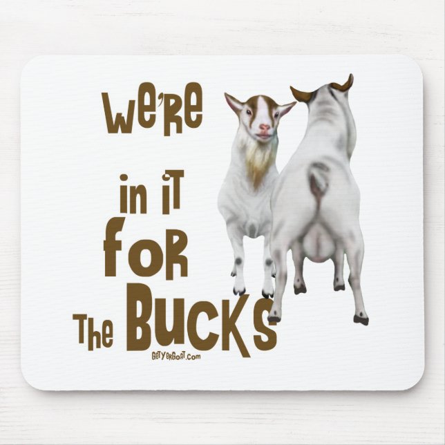 Cute och Funny Goat Mousepad Musmatta (Framsidan)